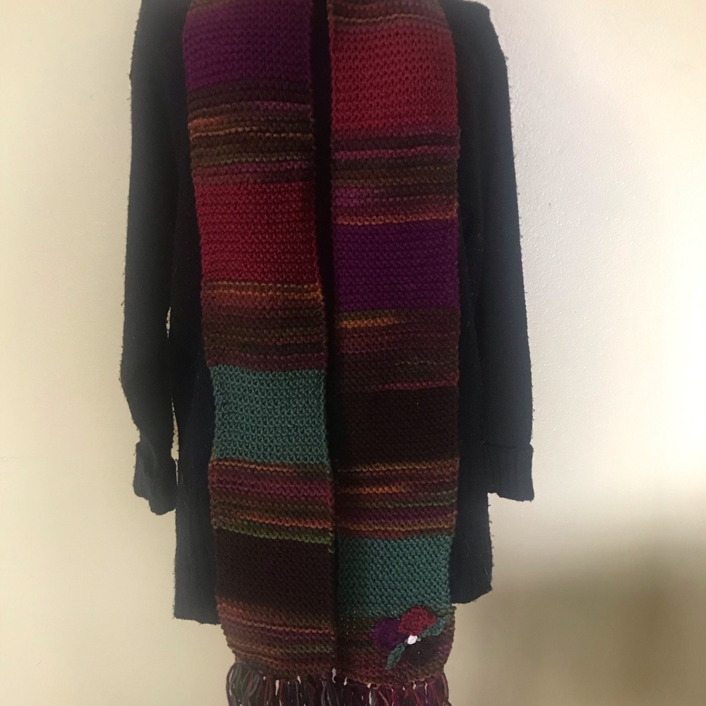 Colorful Knitted Scarf